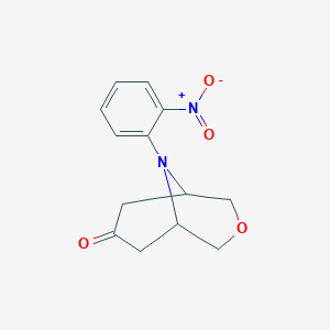 9-(2-Nitrophenyl)-3-oxa-9-azabicyclo[3.3.1]nonan-7-one