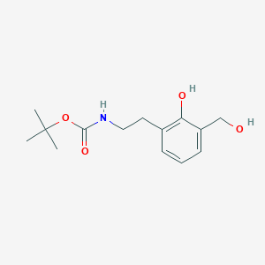 tert-Butyl (2-hydroxy-3-(hydroxymethyl)phenethyl)carbamate