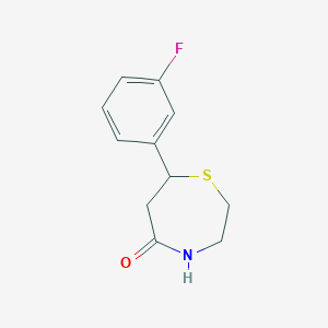 7-(3-Fluorophenyl)-1,4-thiazepan-5-one