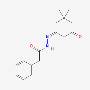 molecular formula C16H20N2O2 B14809010 N'-[(1Z)-3,3-dimethyl-5-oxocyclohexylidene]-2-phenylacetohydrazide 