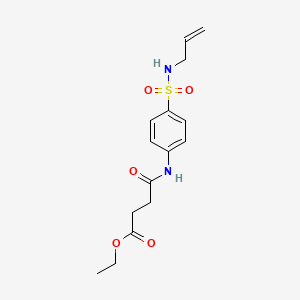 Ethyl 4-oxo-4-{[4-(prop-2-en-1-ylsulfamoyl)phenyl]amino}butanoate