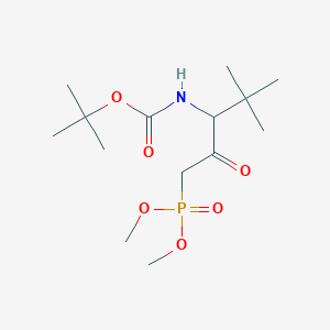 Dimethyl((3S)-4,4-dimethyl-3-(Boc-amino)-2-oxopentyl)phosphonate