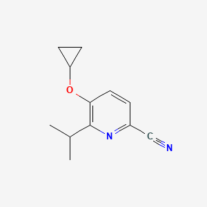 5-Cyclopropoxy-6-isopropylpicolinonitrile