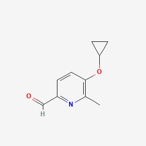 5-Cyclopropoxy-6-methylpicolinaldehyde