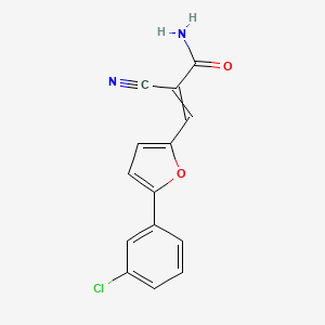 3-[5-(3-Chlorophenyl)furan-2-yl]-2-cyanoprop-2-enamide