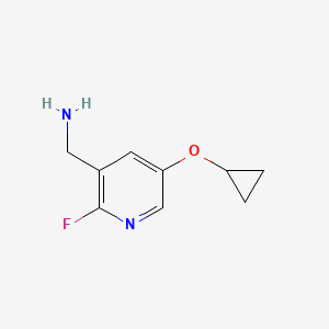 (5-Cyclopropoxy-2-fluoropyridin-3-YL)methanamine