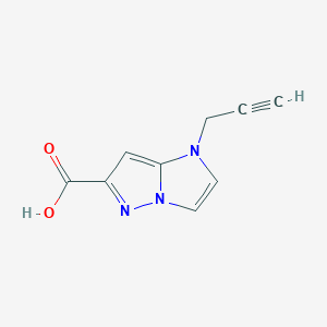 molecular formula C9H7N3O2 B1480918 1-(prop-2-yn-1-yl)-1H-imidazo[1,2-b]pyrazole-6-carboxylic acid CAS No. 2090278-84-3