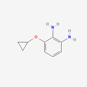 molecular formula C9H12N2O B14809207 3-Cyclopropoxybenzene-1,2-diamine 