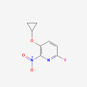 3-Cyclopropoxy-6-fluoro-2-nitropyridine