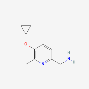 (5-Cyclopropoxy-6-methylpyridin-2-YL)methanamine