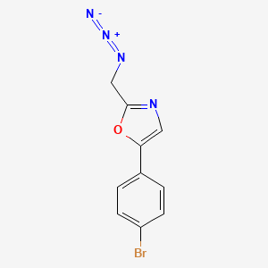 molecular formula C10H7BrN4O B1480926 2-(Azidomethyl)-5-(4-bromophenyl)oxazole CAS No. 2089537-78-8