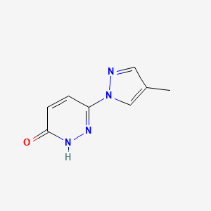 molecular formula C8H8N4O B1480929 6-(4-methyl-1H-pyrazol-1-yl)pyridazin-3-ol CAS No. 2091216-55-4
