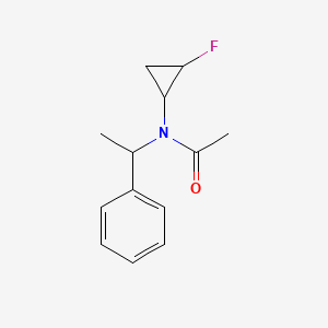 N-(2-fluorocyclopropyl)-N-(1-phenylethyl)acetamide