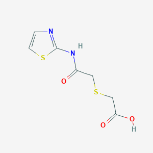 2-((2-Oxo-2-(thiazol-2-ylamino)ethyl)thio)acetic acid