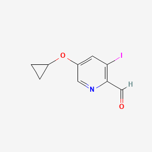 5-Cyclopropoxy-3-iodopicolinaldehyde