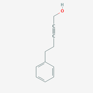 molecular formula C11H12O B14809326 5-Phenylpent-2-yn-1-ol 