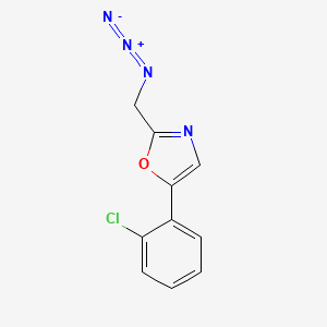molecular formula C10H7ClN4O B1480934 2-(叠氮甲基)-5-(2-氯苯基)恶唑 CAS No. 2098091-69-9
