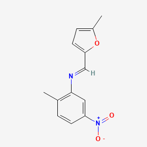 2-methyl-N-[(E)-(5-methylfuran-2-yl)methylidene]-5-nitroaniline