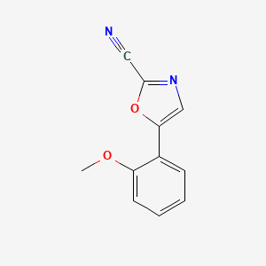 molecular formula C11H8N2O2 B1480935 5-(2-Methoxyphenyl)oxazole-2-carbonitrile CAS No. 2098112-76-4