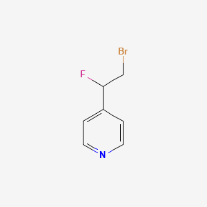 molecular formula C7H7BrFN B1480937 4-(2-Bromo-1-fluoroethyl)pyridine CAS No. 2092802-16-7