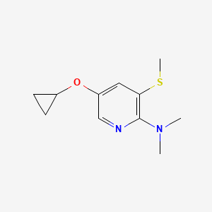 5-Cyclopropoxy-N,N-dimethyl-3-(methylthio)pyridin-2-amine