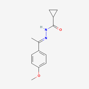 N'-[(1E)-1-(4-methoxyphenyl)ethylidene]cyclopropanecarbohydrazide