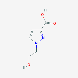 molecular formula C6H8N2O3 B14809389 1H-Pyrazole-3-carboxylic acid, 1-(2-hydroxyethyl)- CAS No. 1338812-45-5