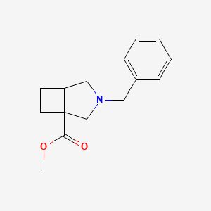 molecular formula C15H19NO2 B1480939 3-苄基-3-氮杂双环[3.2.0]庚烷-1-甲酸甲酯 CAS No. 2098137-34-7