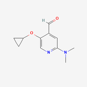 5-Cyclopropoxy-2-(dimethylamino)isonicotinaldehyde