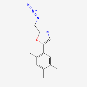 molecular formula C13H14N4O B1480941 2-(Azidomethyl)-5-(2,4,5-trimethylphenyl)oxazole CAS No. 2098091-54-2
