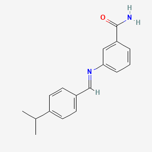 Benzamide, 3-(4-isopropylbenzylidenamino)-