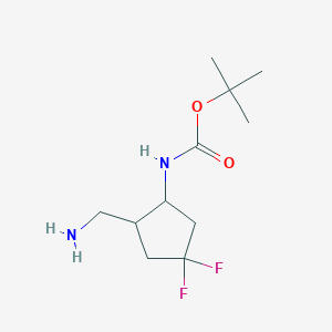 tert-butyl N-[(1S,2S)-2-(aminomethyl)-4,4-difluorocyclopentyl]carbamate