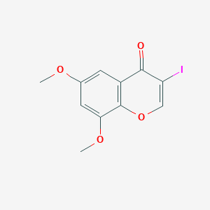 molecular formula C11H9IO4 B14809429 3-iodo-6,8-dimethoxy-4H-chromen-4-one 