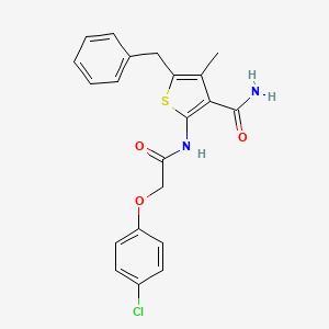 5-Benzyl-2-{[(4-chlorophenoxy)acetyl]amino}-4-methylthiophene-3-carboxamide