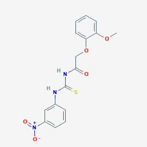 2-(2-methoxyphenoxy)-N-[(3-nitrophenyl)carbamothioyl]acetamide