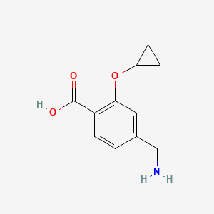 4-(Aminomethyl)-2-cyclopropoxybenzoic acid