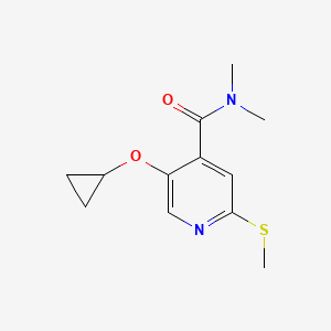 5-Cyclopropoxy-N,N-dimethyl-2-(methylthio)isonicotinamide