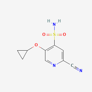 2-Cyano-5-cyclopropoxypyridine-4-sulfonamide