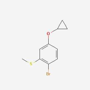 (2-Bromo-5-cyclopropoxyphenyl)(methyl)sulfane