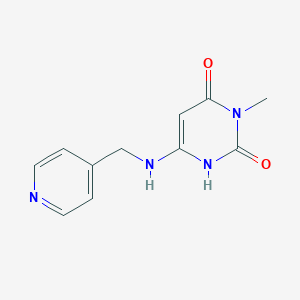 3-methyl-6-((pyridin-4-ylmethyl)amino)pyrimidine-2,4(1H,3H)-dione