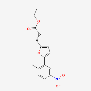 Ethyl 3-[5-(2-methyl-5-nitrophenyl)furan-2-yl]prop-2-enoate