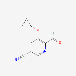 5-Cyclopropoxy-6-formylnicotinonitrile