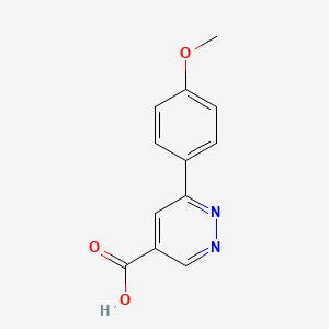 molecular formula C12H10N2O3 B1480956 6-(4-Methoxyphenyl)pyridazine-4-carboxylic acid CAS No. 2097963-97-6