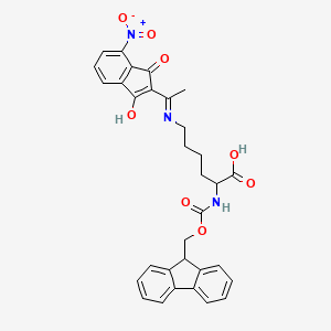 molecular formula C32H29N3O8 B14809560 Fmoc-Lys(Nde)-OH 