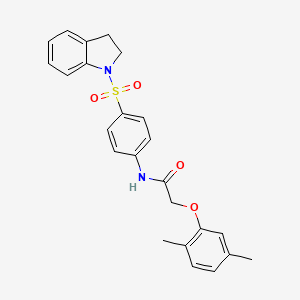 N-[4-(2,3-dihydro-1H-indol-1-ylsulfonyl)phenyl]-2-(2,5-dimethylphenoxy)acetamide