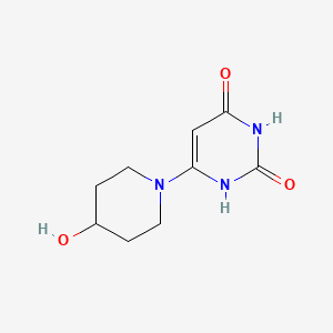 molecular formula C9H13N3O3 B1480958 6-(4-hydroxypiperidin-1-yl)pyrimidine-2,4(1H,3H)-dione CAS No. 2090953-60-7