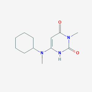 6-(cyclohexyl(methyl)amino)-3-methylpyrimidine-2,4(1H,3H)-dione