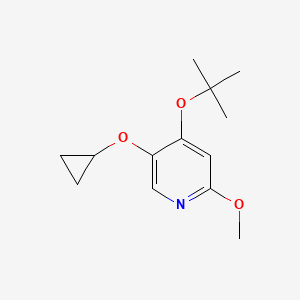 4-Tert-butoxy-5-cyclopropoxy-2-methoxypyridine