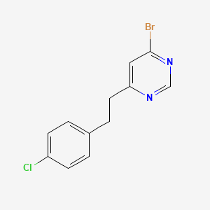 molecular formula C12H10BrClN2 B1480964 4-溴-6-(4-氯苯乙基)嘧啶 CAS No. 2098085-39-1
