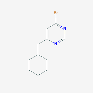 molecular formula C11H15BrN2 B1480965 4-Bromo-6-(cyclohexylmethyl)pyrimidine CAS No. 2092564-43-5